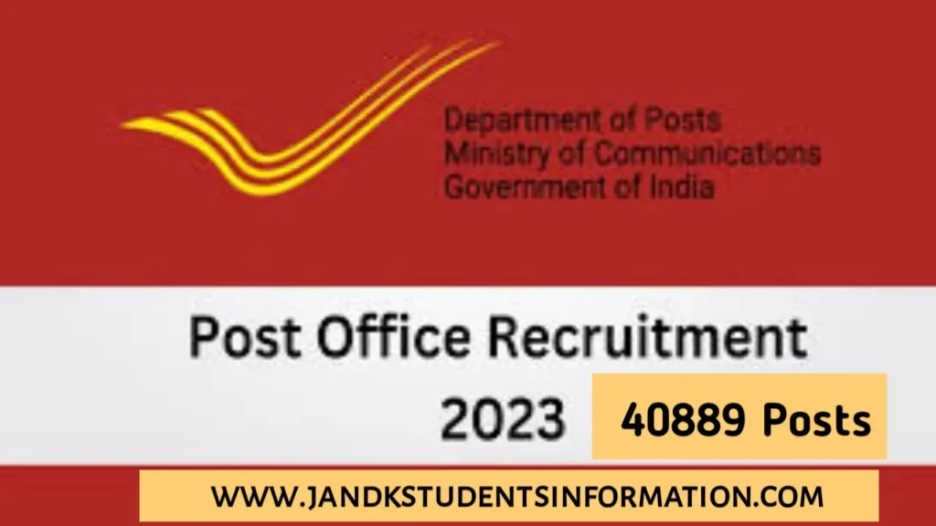 India Post GDS Recruitment 2023 40889 Posts Notification Released, Check Details Here and Apply Online
