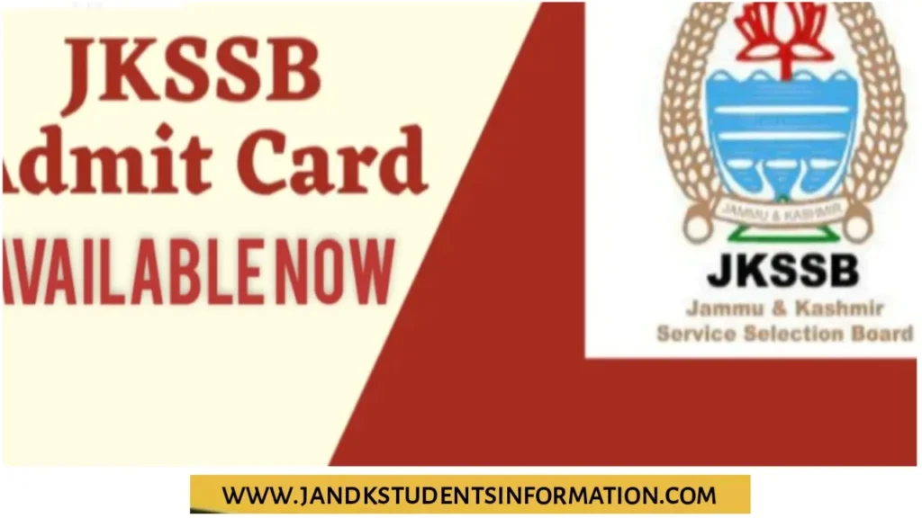 JKSSB CBT Exams Admit Cards Available Now for Various Posts