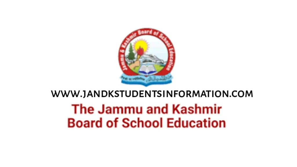 JKBOSE Date Sheet 2023 Important Information Check Here